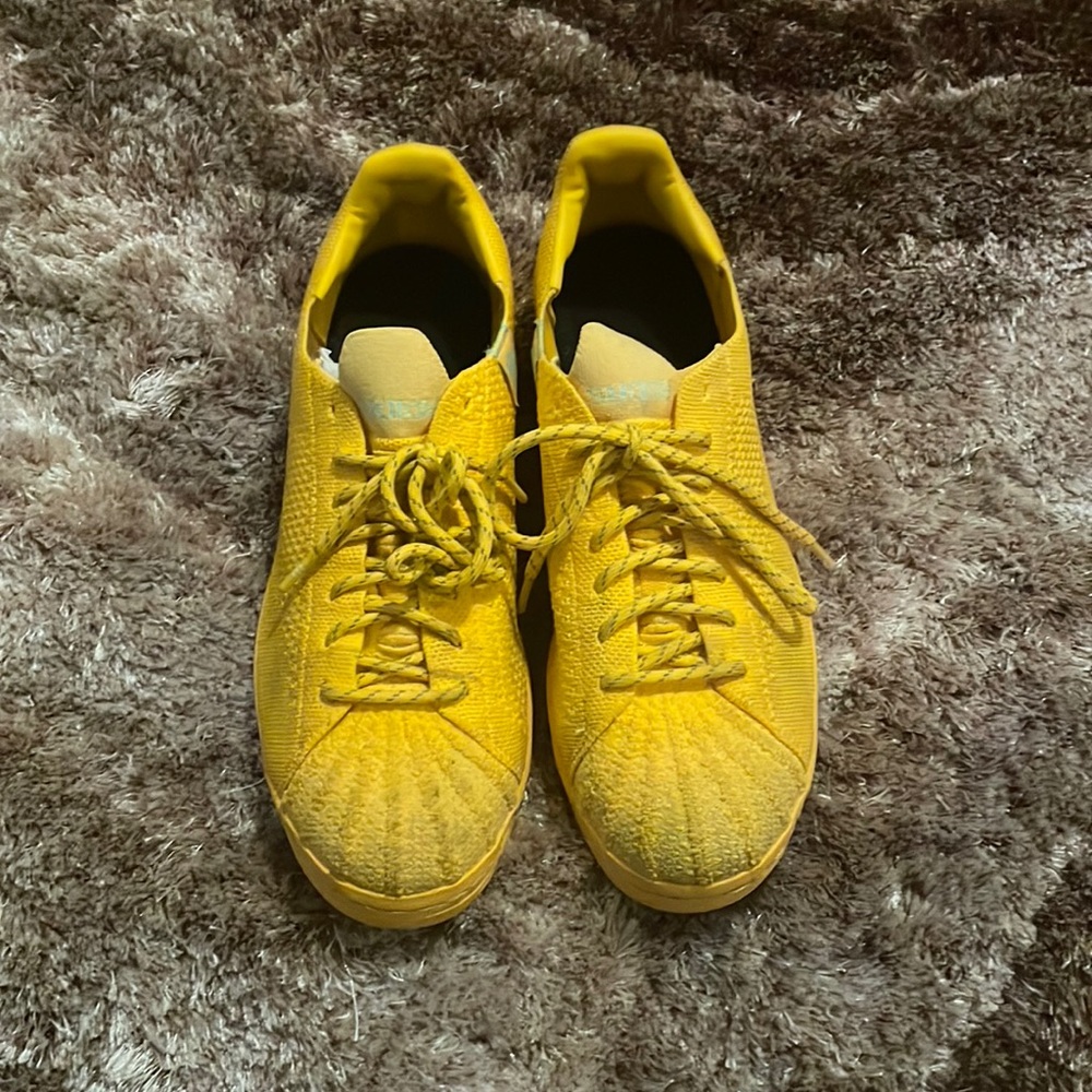 Pharrell Williams Superstar Gold Shoes Sz9.5